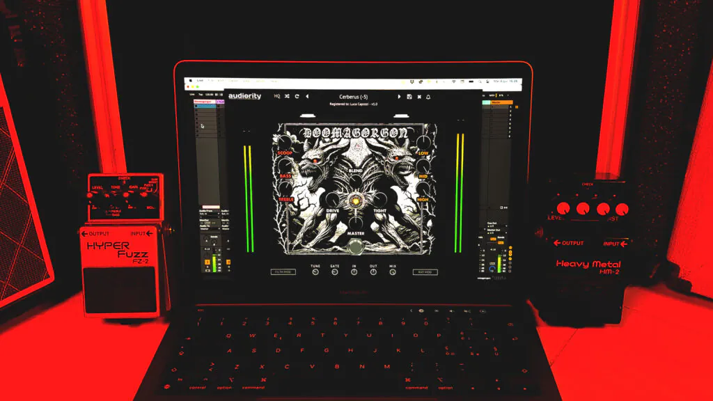 Audiority「Doomagorgon」オリジナル・ハードウェア・ペダル忠実モデリングをベースに、ディープ・ファット・オクターブ・ファズ・ドゥーム領域からタイト・モダン・デスメタル音響まで、最凶オクターブ・ファズ・ディストーション|DTMプラグインセール
