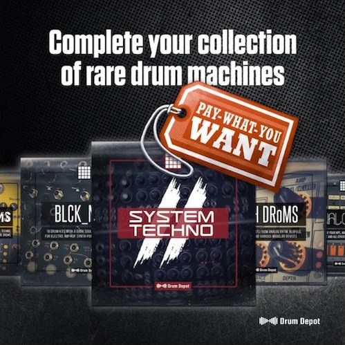 Drum Depot「Vinyl Drums – Technics 1210 mkII as a drum machine」破壊音、ノイズ、スクラッチを武器にビートを刻むという選択肢!レコード好きにはショックな音ばかりを詰め込んだ、ターンテーブル生まれの異色ドラムキット|DTMプラグインセール
