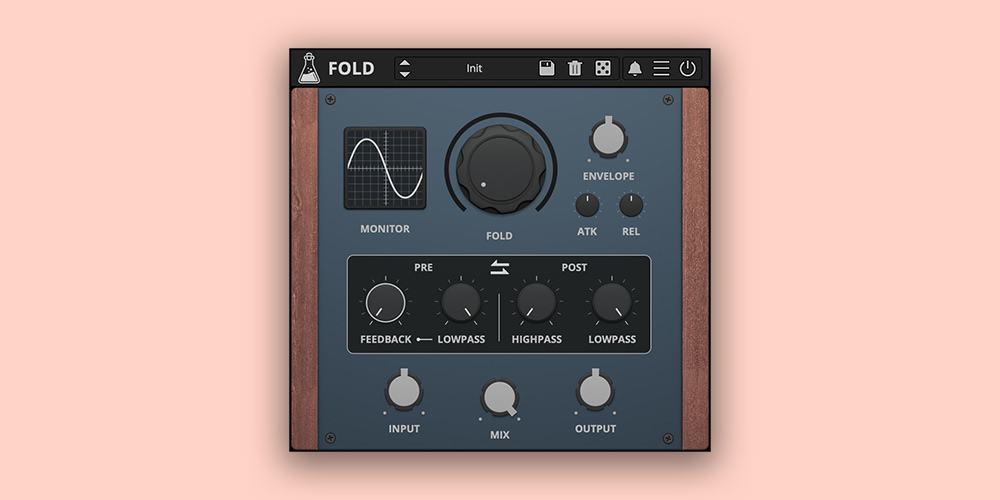 AudioThing「Things – Fold」ウェーブフォールディングとエンベロープ・フォロワー・ローパス/ハイパス・フィルター・調整可能フィードバックを組み合わせ、穏やかなハーモニクスからクランチー・ディストーション・サウンドまで幅広い創造的サウンドデザイン可能性を提供する多用途ダイナミック・ウェーブフォルダー|DTMプラグインセール
