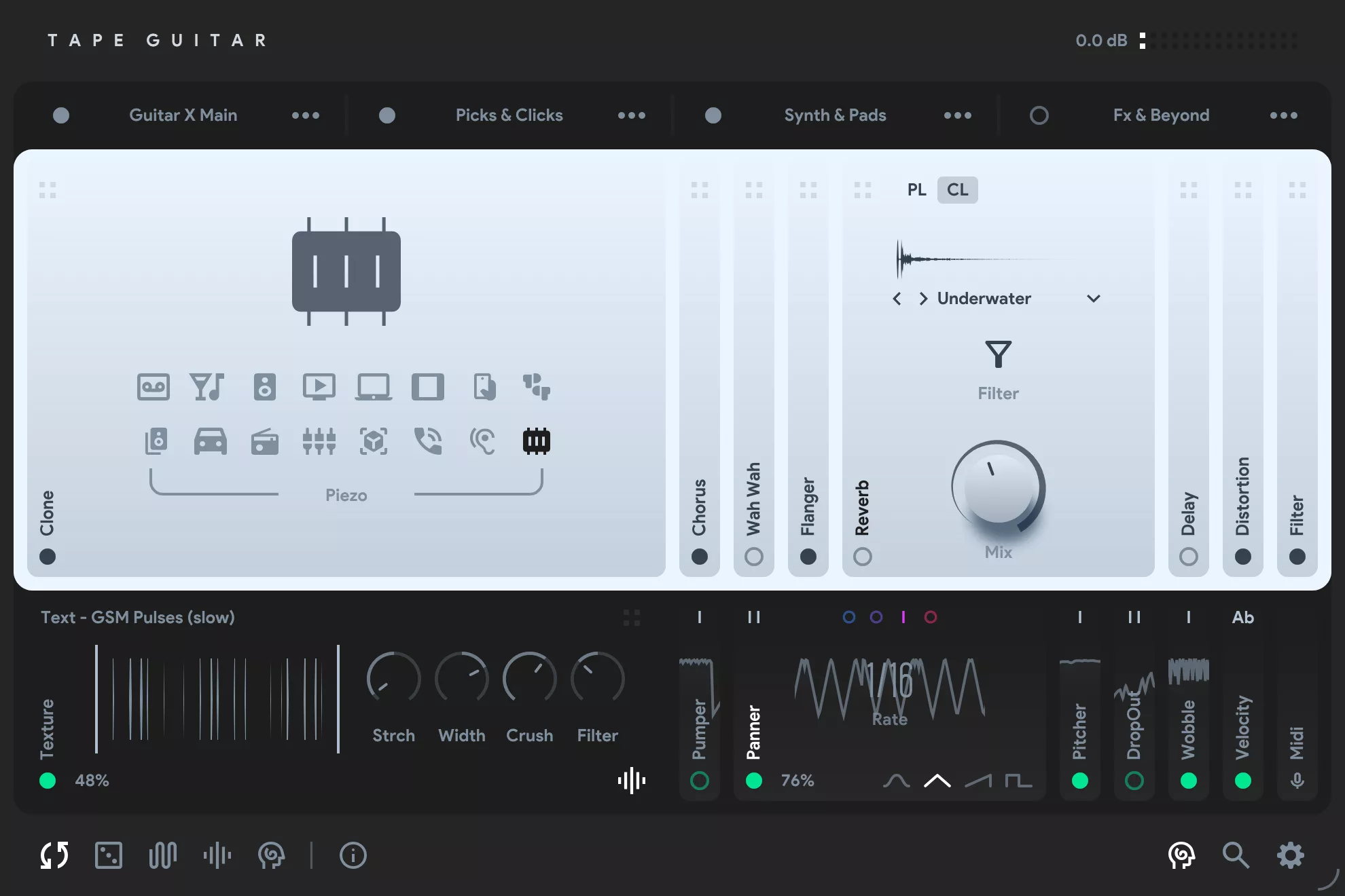 Thenatan Audio「Tape Guitar」ローファイ、ソウル、そしてアナログの温もり!160プリセットと40種以上のテクスチャで“チル”を極める、感情豊かなバーチャルギター音源|DTMプラグインセール