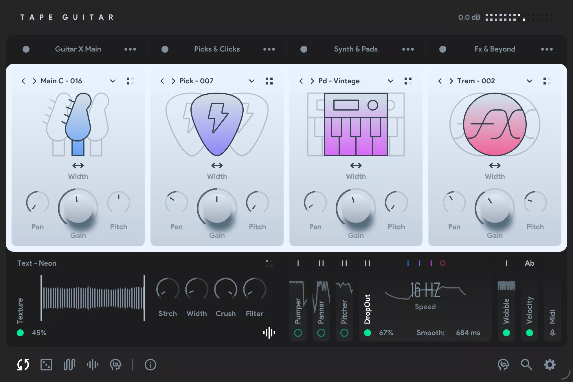 Thenatan Audio「Tape Guitar」ローファイ、ソウル、そしてアナログの温もり!160プリセットと40種以上のテクスチャで“チル”を極める、感情豊かなバーチャルギター音源|DTMプラグインセール
