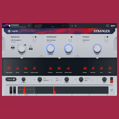 Ujam「Usynth STRANGER」シネマティックな雰囲気を一瞬で生み出す!80年代ホラーやSF風サウンドを簡単に再現できる、レトロ×ダークなシンセサウンド|DTMプラグインセール