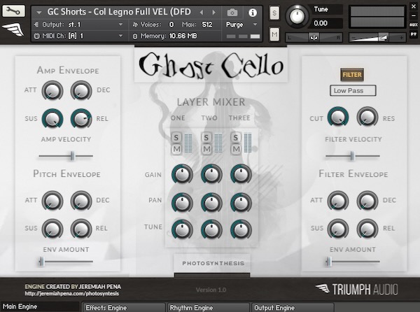 Triumph Audio「Ghost Cello」幽玄で異質、だけど心に響く!トレモロ、コル・レーニョ、ドローン、パッド…全225パッチで音の演出力を底上げする、“空気をデザインする”新時代のチェロ音源|DTMプラグインセール