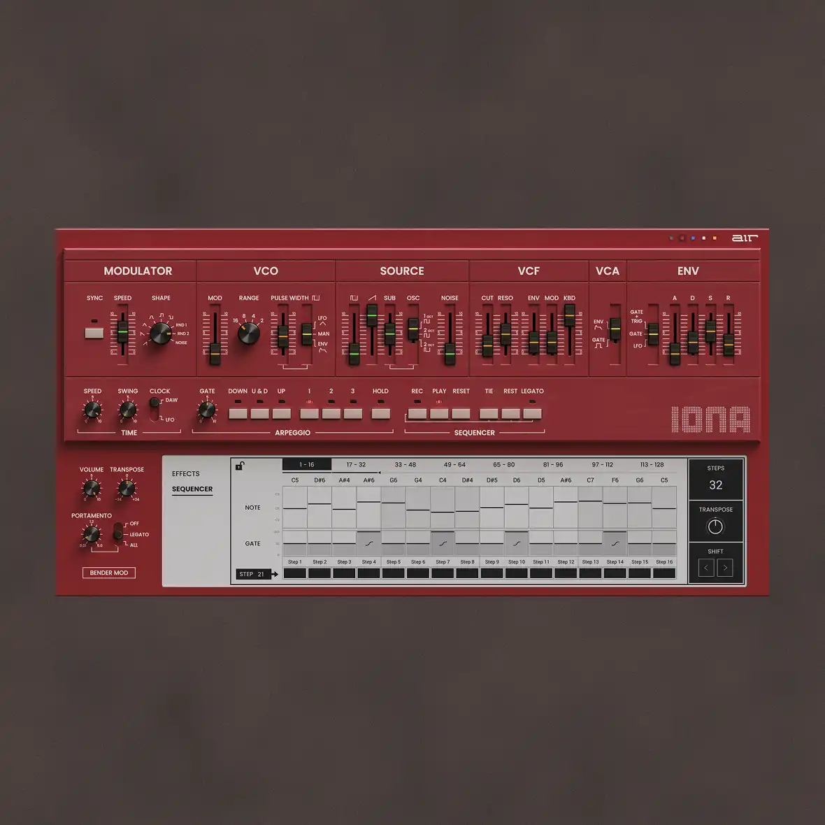 AIR Music Technology「Iona」伝説的101サウンドとシーケンサーをAIRハードウェア・ソフトウェア・プラットフォーム両方に提供し、シンプル・ハンズオン・ワークフロー維持しながら拡張クリエイティブ機能搭載のシンセサイザー|DTMプラグインセール