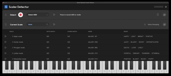 Scaler Music「Scaler Detector」曲のキーやコードがわからなくても大丈夫!MIDIもオーディオも瞬時に解析できて、音楽理論に自信がなくても安心して作曲が進められる便利ツール|DTMプラグインセール