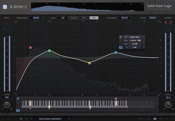 Solid State Logic「X-DynEQ」SSL史上最も高度なEQプラグイン!録音・ミキシング・マスタリング中のダイナミック・イコライゼーション決定的ツールとして、DAW利用可能な究極EQツール|DTMプラグインセール