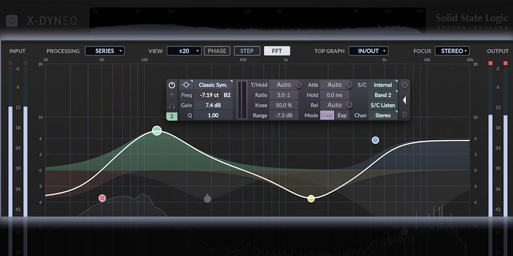 Solid State Logic「X-DynEQ」SSL史上最も高度なEQプラグイン!録音・ミキシング・マスタリング中のダイナミック・イコライゼーション決定的ツールとして、DAW利用可能な究極EQツール|DTMプラグインセール