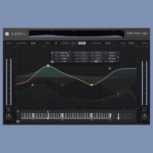 Solid State Logic「X-DynEQ」SSL史上最も高度なEQプラグイン!録音・ミキシング・マスタリング中のダイナミック・イコライゼーション決定的ツールとして、DAW利用可能な究極EQツール|DTMプラグインセール