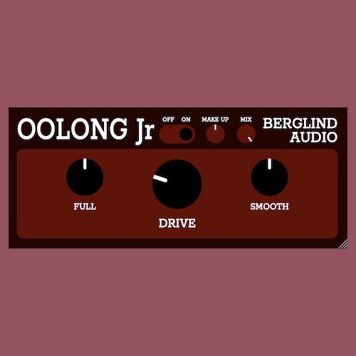 Berglind Audio「Oolong Saturator Jr」音の存在感・倍音・広がりを直感操作でコントロール!ボーカル・ドラム・マスターすべてに使えるシンプル&高性能なサチュレーション|DTMプラグインセール