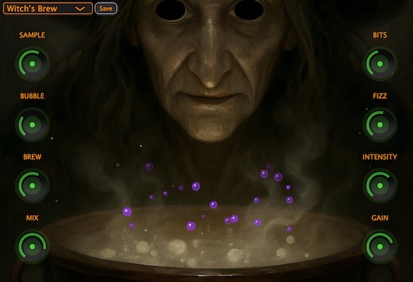 Kushview「Witch's Brew Bitcrusher」ただ音を劣化させるだけじゃない!バブルモジュレーション・視覚的フィードバック・高機能コントロールが融合した、ビットクラッシャーの概念を覆す有機的クラッシュサウンド|DTMプラグインセール