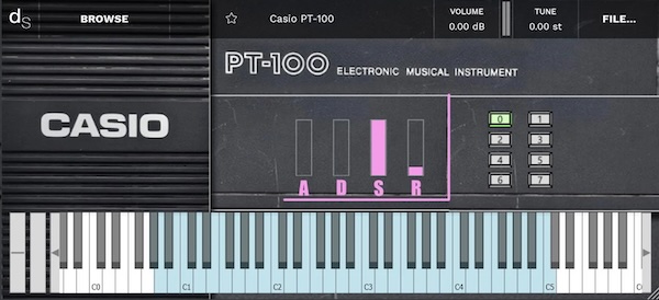 Necatuss「Casio Pt-100」80年代のカシオ名機のサウンドをクリアに録音してVST化!懐かしくてチープなのに今すぐ使える高品質レトロ音源|DTMプラグインセール