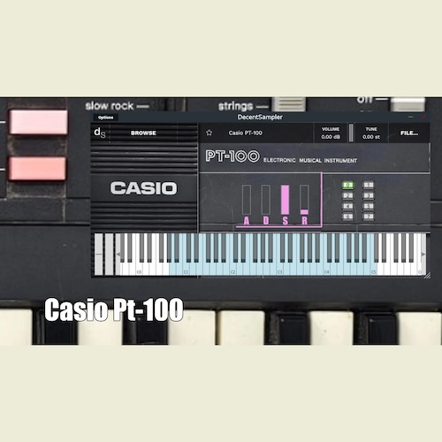 Necatuss「Casio Pt-100」80年代のカシオ名機のサウンドをクリアに録音してVST化!懐かしくてチープなのに今すぐ使える高品質レトロ音源|DTMプラグインセール