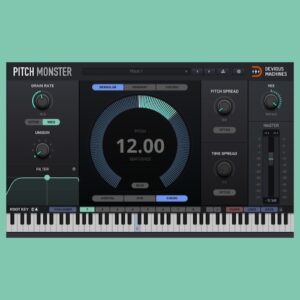Devious Machines「Pitch Monster」モノラルのボーカルやシンセを一瞬でオーケストラに変える!たった一つの声から美しい合唱も雷神の咆哮も作り出せる、64ボイス対応の怪物系ピッチシフター|DTMプラグインセール