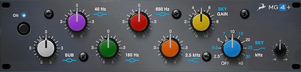 Antelope Audio「MG4+」ボーカルやアコースティック楽器の高域が驚くほど自然に美しくなる!SKY BAND搭載で高域に魔法のようなツヤを加えられる6バンドEQ|DTMプラグインセール