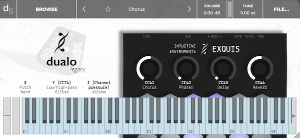 Intuitive Instruments「Exquis – Dualo Legacy (Taster Pack)」MPEの可能性を無料で体験!アコースティックからエレクトロニックまで幅広く収録されたMPE対応サンプル音源|DTMプラグインセール
