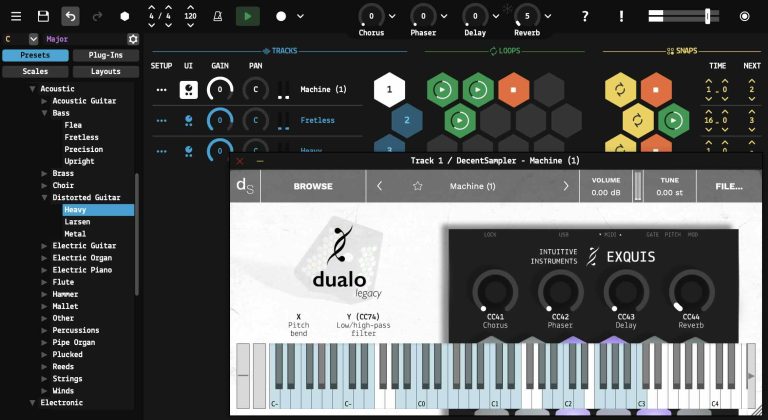 Intuitive Instruments「Exquis – Dualo Legacy (Taster Pack)」MPEの可能性を無料で体験!アコースティックからエレクトロニックまで幅広く収録されたMPE対応サンプル音源|DTMプラグインセール