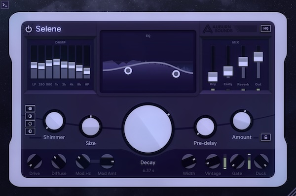 Auburn Sounds「Selene v1.0.0(Free Edition)」プロも唸る音質と操作性!ダッキング・ゲート・ヴィンテージ・EQ機能まで揃った無料の高性能リバーブ|DTMプラグインセール