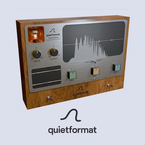 quietformat「ValveDesk」音が生まれ変わる瞬間を体感できる!3種のヴィンテージチューブと音楽的EQを搭載した、CPU負荷ゼロでアナログサウンドを自在に操るチューブプラグイン|DTMプラグインセール