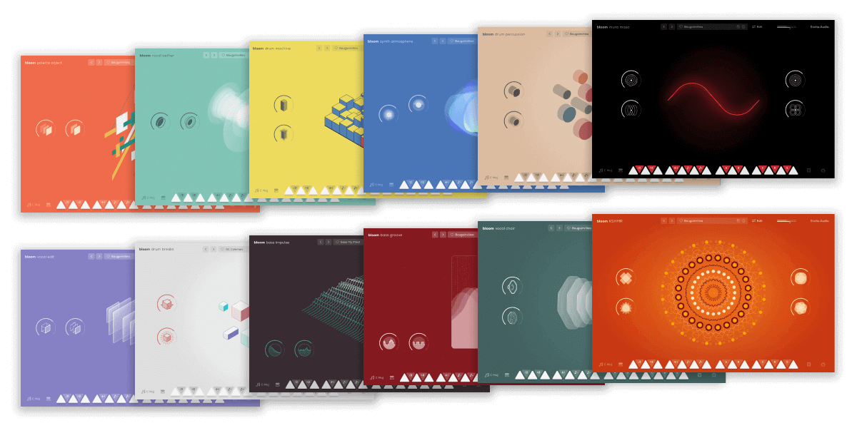 Excite Audio「Bloom Bundle」ループからフレーズまで即座にインスピレーションが得られる12個のプラグイン・コレクション