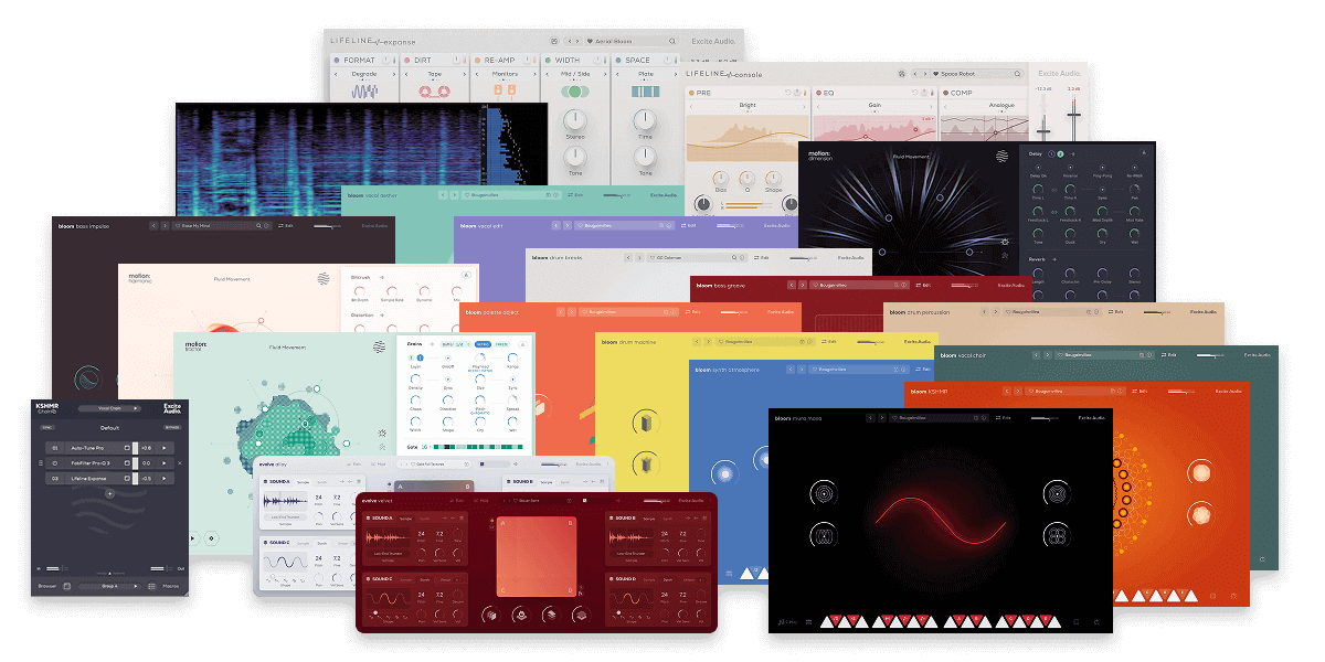 Excite Audio「Excite Audio Bundle」20種類の革新的プラグイン＆音源コレクションが登場！オールインワンバンドル