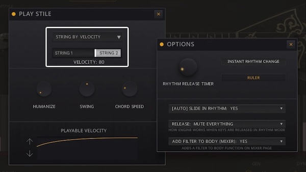 Wavelet Audio「Flow & Motion - Dombra」流れと動きを音楽に宿す!事前録音のコードやループを一切使わず、フルサンプリングで本格的なリズミックパフォーマンスを実現するナイロン弦パーカッション楽器|DTMプラグインセール