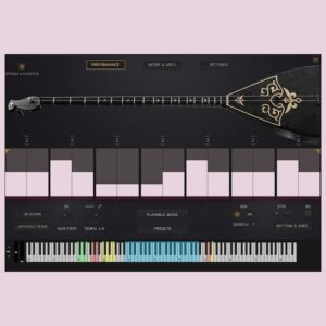 Wavelet Audio「Flow & Motion - Dombra」流れと動きを音楽に宿す！事前録音のコードやループを一切使わず、フルサンプリングで本格的なリズミックパフォーマンスを実現するナイロン弦パーカッション楽器｜DTMプラグインセール