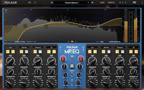 Pulsar Audio「MP-EQ」世界中のマスタリングスタジオで愛される伝説的アナログEQを完全エミュレート!過去70年間の最高峰パッシブイコライザーを統合し、ミキシング&マスタリングに欠かせない音楽的で直感的なイコライザー|DTMプラグインセール
