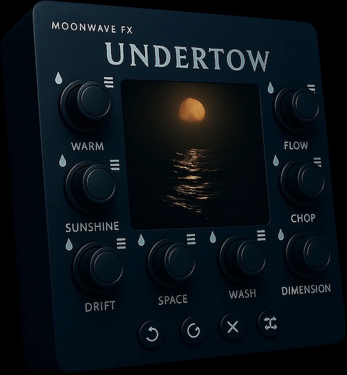 Moonwave Fx「UNDERTOW LoFi Multi-Effect Module」クリックするだけで新しいLoFiサウンドが無限に生まれる!ドラムもボーカルも幻想的に変わるLoFi系マルチエフェクト|DTMプラグインセール
