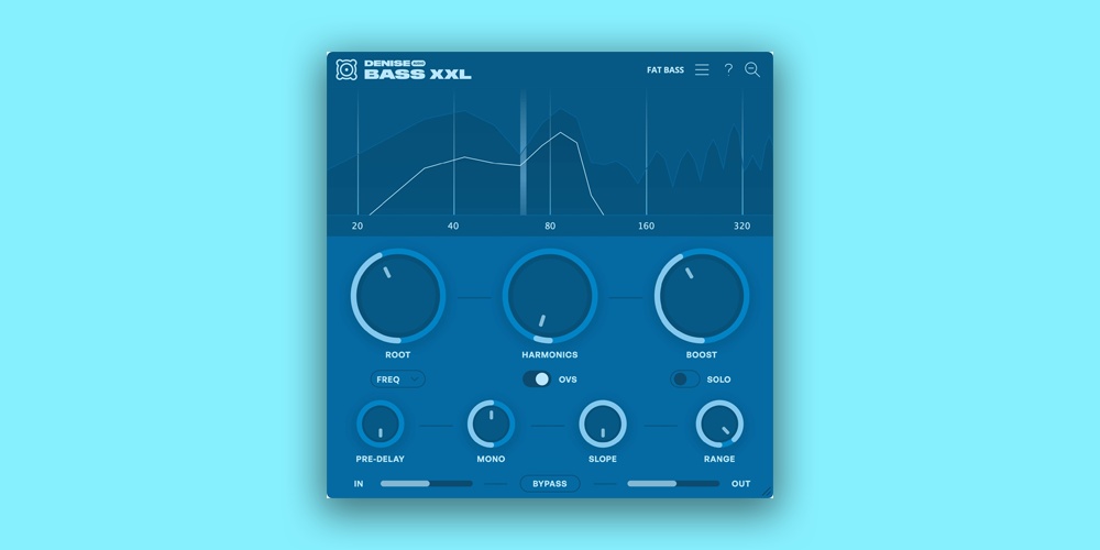 Denise Audio「Bass XXL」モダンミックスを定義する太く一貫した低域を、より効果的に手に入れる!イヤホンや小型スピーカーでも感じられる、ファットで滑らかなベースサウンドを容易に実現する洗脳的なベースツール|DTMプラグインセール
