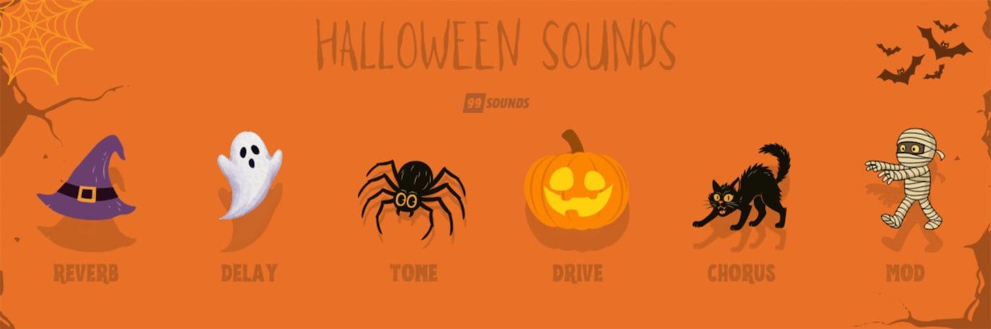 99Sounds「Halloween Sounds Plugin」ハロウィンイベントやホラー映像制作におすすめ!ジャンプスケア・環境音・ドローンまで収録された、DAW上で操作できる演奏可能なホラー音源|DTMプラグインセール