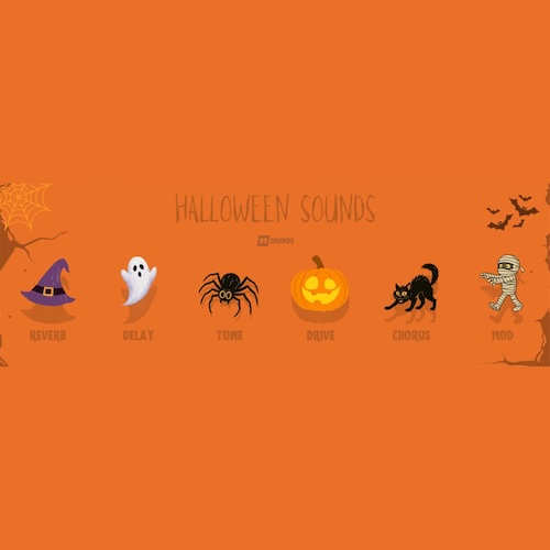 99Sounds「Halloween Sounds Plugin」ハロウィンイベントやホラー映像制作におすすめ!ジャンプスケア・環境音・ドローンまで収録された、DAW上で操作できる演奏可能なホラー音源|DTMプラグインセール