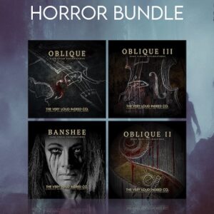 The Very Loud Indeed Co.「Horror Bundle」映像・ゲーム・舞台音楽に本物の恐怖と緊張感を注ぎ込む！Kontakt音源とは思えない生々しさと狂気を宿す4つのホラー系ライブラリ｜DTMプラグインセール