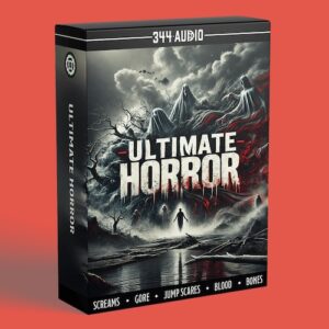 344 Audio「Ultimate Horror」ジャンプスケアから環境音、ゾンビの呻き声まで全網羅！映画・ゲーム・YouTube動画で“音による恐怖演出”を極めたい人におすすめのプロ向け効果音ライブラリ｜DTMプラグインセール