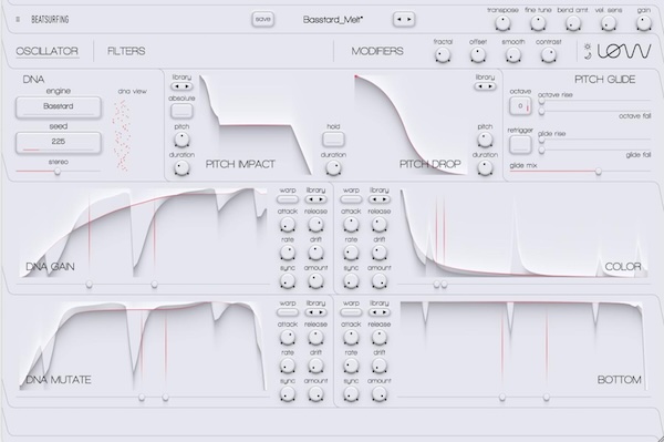 BEATSURFING「LØW」12本のフリーハンド・エンベロープで低域を彫刻する!手描きモジュレーションと多彩なベースエンジンで、クラシックからオリジナル、シルキーからグリッティ、アナログからデジタルまであらゆる低音を網羅するベース専用シンセ音源|DTMプラグインセール