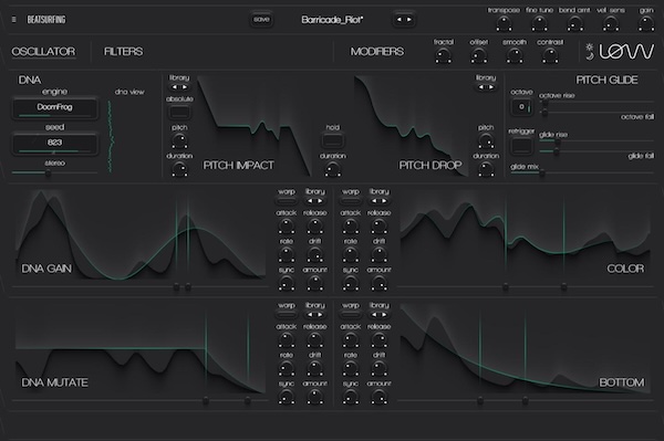BEATSURFING「LØW」12本のフリーハンド・エンベロープで低域を彫刻する!手描きモジュレーションと多彩なベースエンジンで、クラシックからオリジナル、シルキーからグリッティ、アナログからデジタルまであらゆる低音を網羅するベース専用シンセ音源|DTMプラグインセール
