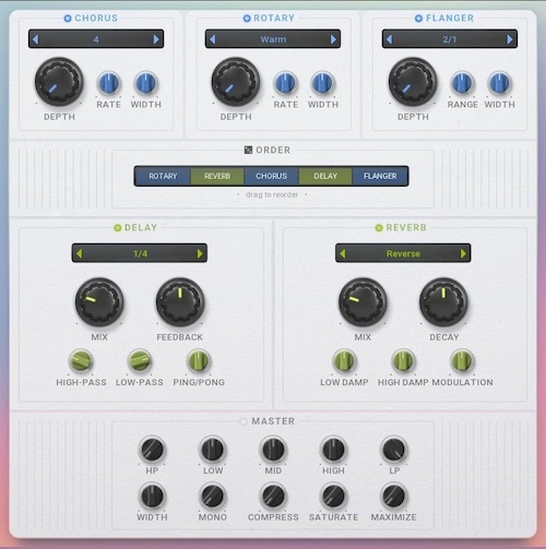 MeldaProduction「Rewind」逆再生こそが新しい前進！グラニュラーエンジンとリバーステープループが協働し、128種類のサンプルを美しく詩的なチャイム、ノスタルジックなパッド、サスペンス向けの不気味なテクスチャーに変換するリバースサウンド｜DTMプラグインセール