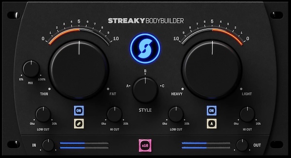 Streaky「Body Builder」音が細い、存在感がない、迫力が出ない…そんなミックスの悩みを一発で解消！ボーカルもミックスも自然に厚みと深みを加える新発想プラグイン｜DTMプラグインセール