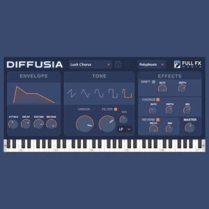 Full FX Media「Diffusia」静かに広がる重厚な音のレイヤー！ドローンサウンドの奥深さを誰でも手軽に再現できるシンセVST｜DTMプラグインセール