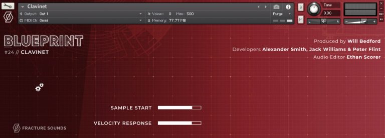 FRACTURE SOUNDS「Blueprint: Clavinet」ヴィンテージクラビネットの質感とグルーヴをここまでリアルに再現!5種のトーンプリセット、DI/AMP切替、リバーブ、コーラスなど多彩な機能で自由自在な音作りが可能なクラビネット音源|DTMプラグインセール