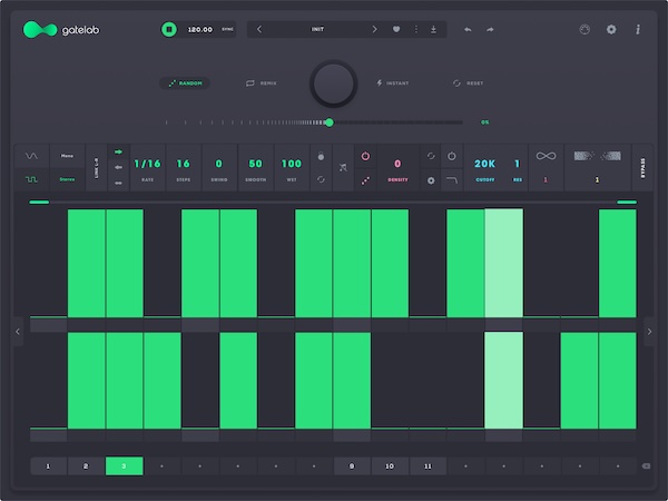 Audiomodern「Gatelab 2」チョップ、リシェイプ、アニメート―数秒でリズミックパターンをデザインし、オンザフライでアニメート！静的なオーディオをダイナミックなグルーヴに変え、深み、ドライブ、モーションを加える、革新的ゲートシーケンサー｜DTMプラグインセール