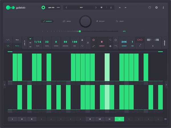 Audiomodern「Gatelab 2」チョップ、リシェイプ、アニメート―数秒でリズミックパターンをデザインし、オンザフライでアニメート！静的なオーディオをダイナミックなグルーヴに変え、深み、ドライブ、モーションを加える、革新的ゲートシーケンサー｜DTMプラグインセール