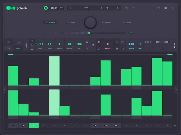 Audiomodern「Gatelab 2」チョップ、リシェイプ、アニメート―数秒でリズミックパターンをデザインし、オンザフライでアニメート！静的なオーディオをダイナミックなグルーヴに変え、深み、ドライブ、モーションを加える、革新的ゲートシーケンサー｜DTMプラグインセール