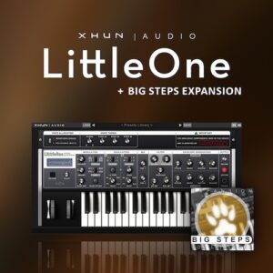 Xhun Audio「LittleOne Synth + Big Steps Expansion」リアルなアナログサウンドをソフトで完全再現！125の高品質プリセット付きで、ハード並みの太さと揺らぎを再現するシンセサイザー｜DTMプラグインセール
