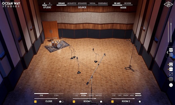 Universal Audio「Ocean Way Studios Deluxe」世界で最も称賛される録音空間!3つの驚異的リバーブチャンバーで豪華なサウンドを追加し、ボーカルと弦楽器の微妙な深みからドラムのエピックテールまで、他の一次元プラグインエフェクトやハードウェアでは決して触れられないリアリズムを実現|DTMプラグインセール