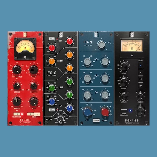 Slate Digital「Mix Bundle One」完全なアナログモデリング・ミックスチェーンを数秒で構築。業界プロが信頼する4つの象徴的モジュール(コンプレッサー、EQ、ツール)+3ボーナスモジュール、計7つのプラグインを1ラックに統合｜DTMプラグインセール