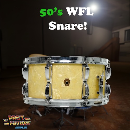 PastToFutureSamples「50's WFL Snare!」1950年代のLudwig製WFLスネアを丁寧にサンプリング！ベロシティ・ラウンドロビン・音質すべてにこだわり抜いたヴィンテージドラム音源｜DTMプラグインセール