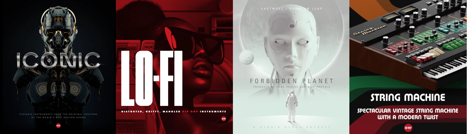 EASTWEST「Future Bundle」ビンテージシンセ、ローファイ、モーフィングサウンド、レトロストリングスまで網羅!音楽ジャンルを問わず使える高品質シンセ4製品を一挙に収録したバンドル|DTMプラグインセール