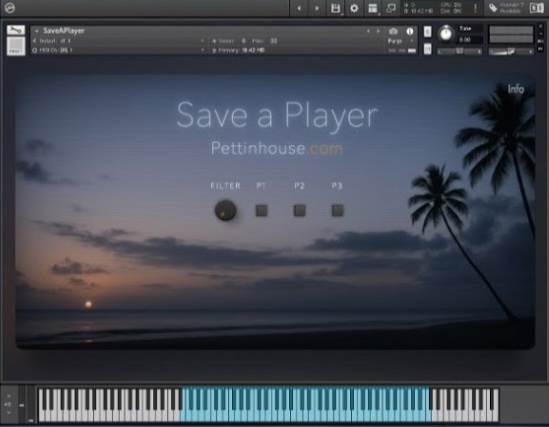 Pettinhouse「Save a Player」80sアルペジオから現代的なベースまで自由自在！レトロポップやシンセウェーブ制作におすすめの無料Kontakt音源｜DTMプラグインセール