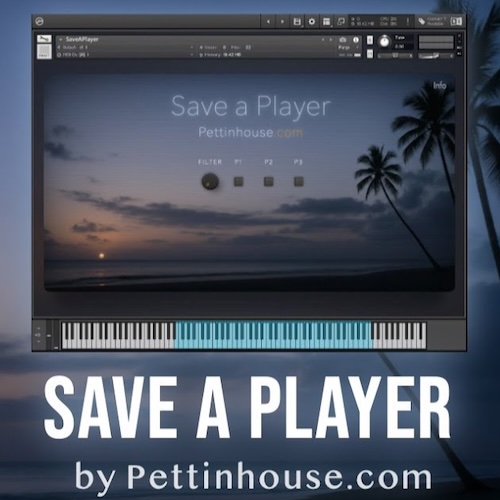 Pettinhouse「Save a Player」80sアルペジオから現代的なベースまで自由自在！レトロポップやシンセウェーブ制作におすすめの無料Kontakt音源｜DTMプラグインセール