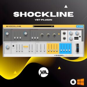 Vessel Audio「Shockline VST Lite — Free Edition」サイン波・三角波・ソウ波の3つを自由に重ねて音作りが可能！15種類の高音質プリセットと波形ブレンド、マルチエフェクトを搭載した即戦力シンセプラグイン｜DTMプラグインセール